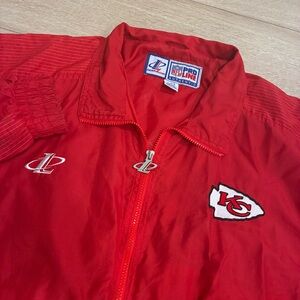 Vintage LogoAthletic ProLine NFL Kansas City Chiefs Windbreaker Full Zip Size L